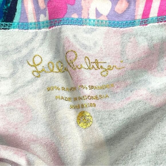 Lilly Pulitzer Womens XS seashell waves blue & pink Sophie UPF 50+ Dress - Picture 6 of 8